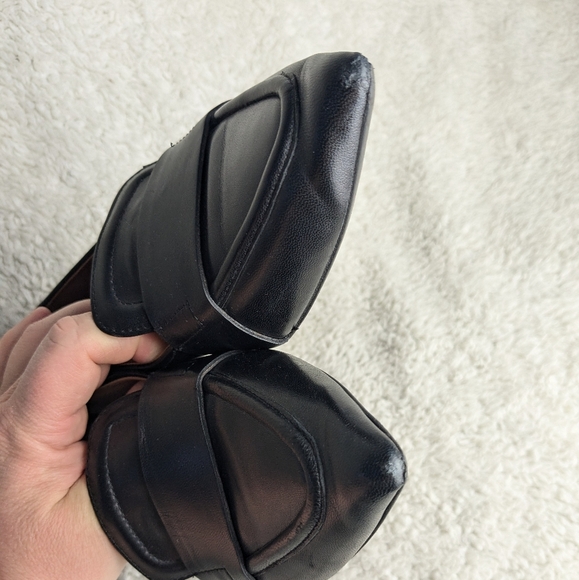 GEOX women Charyssa Ballet Flat Leather Shoes Size 38 = 8 US Black Color - Picture 9 of 9